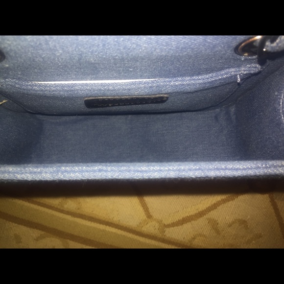 ISACCO New Denim Pentagon bag -gunmetal studs. - Picture 4 of 4